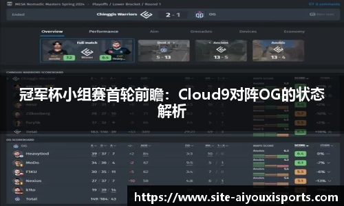冠军杯小组赛首轮前瞻：Cloud9对阵OG的状态解析